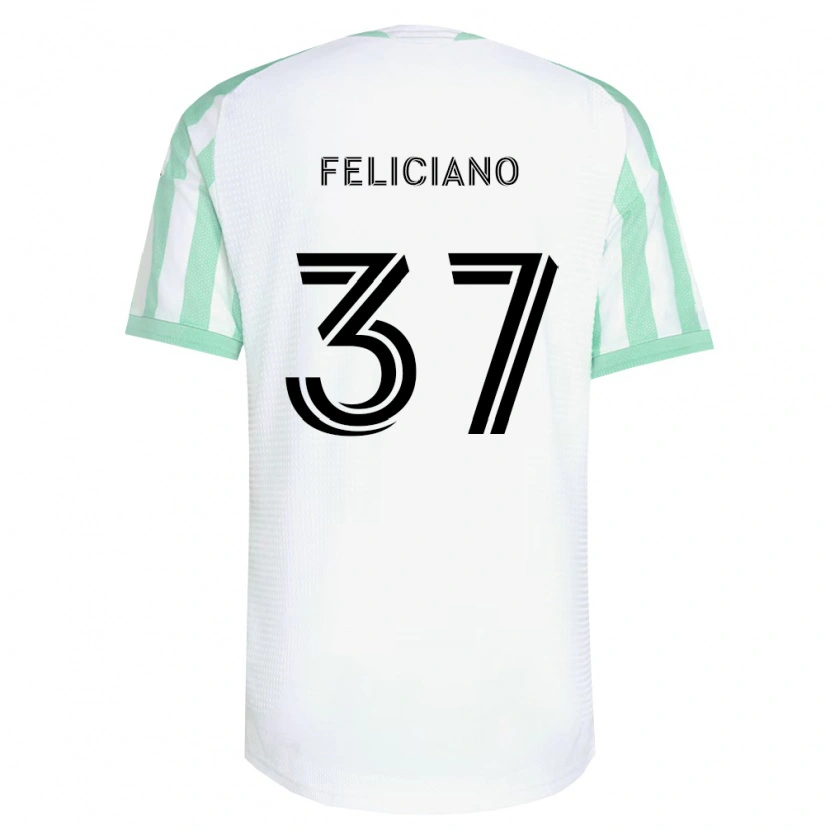 Danxen Kinder Erick Feliciano #37 Hellgrün Schwarz Weiß Auswärtstrikot Trikot 2026/27 T-Shirt