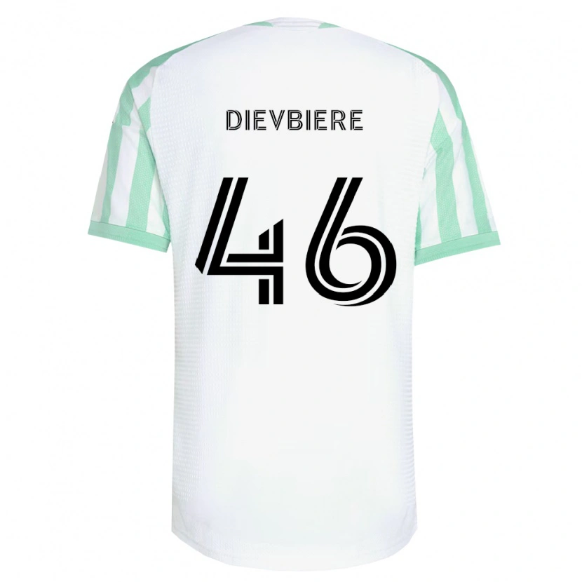 Danxen Kinder Vona Dievbiere #46 Hellgrün Schwarz Weiß Auswärtstrikot Trikot 2026/27 T-Shirt