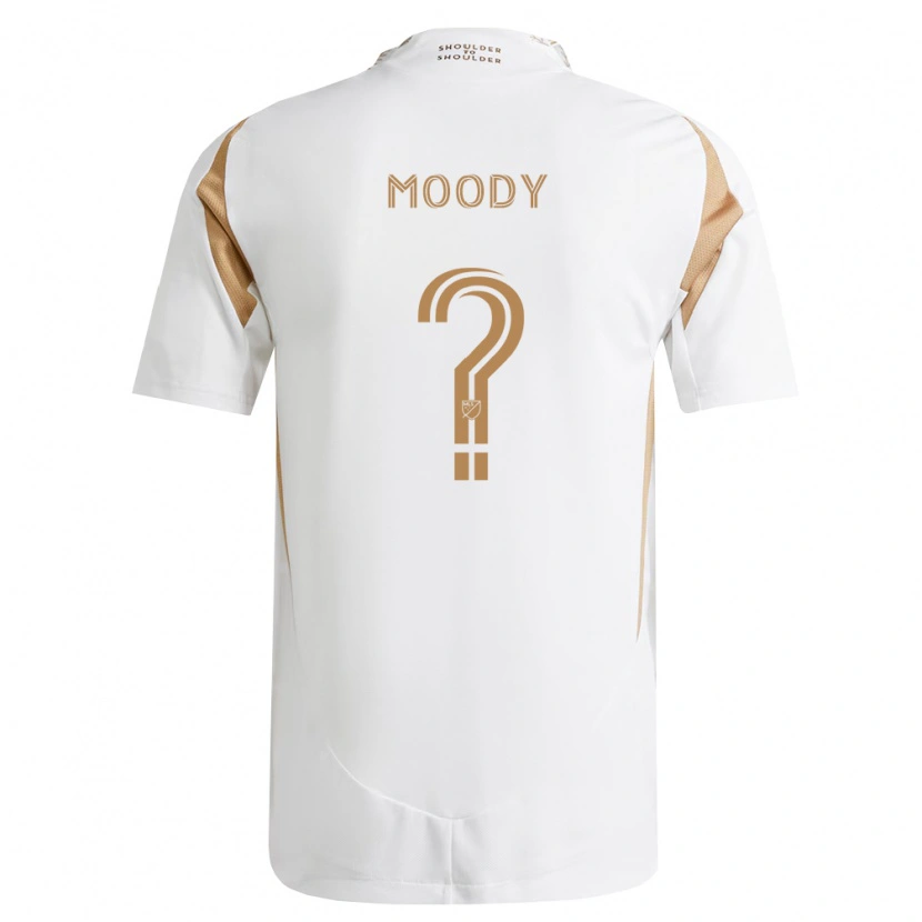 Danxen Kinder Noah Moody #0 Weiß Braun Auswärtstrikot Trikot 2026/27 T-Shirt