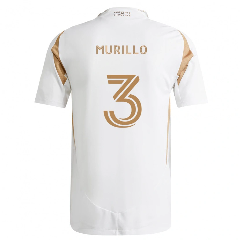 Danxen Kinder Jesús Murillo #3 Weiß Braun Auswärtstrikot Trikot 2026/27 T-Shirt