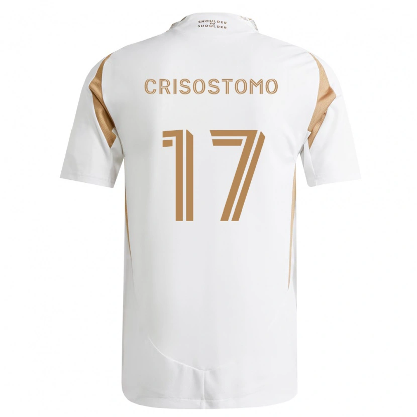 Danxen Kinder Danny Crisostomo #17 Weiß Braun Auswärtstrikot Trikot 2026/27 T-Shirt