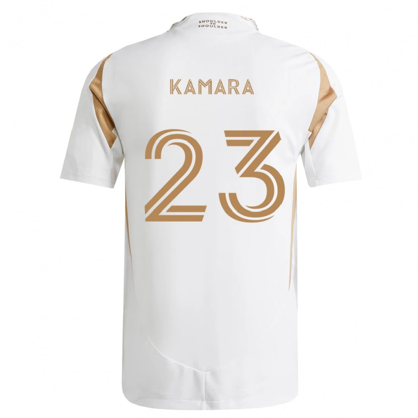 Danxen Kinder Kei Kamara #23 Weiß Braun Auswärtstrikot Trikot 2026/27 T-Shirt