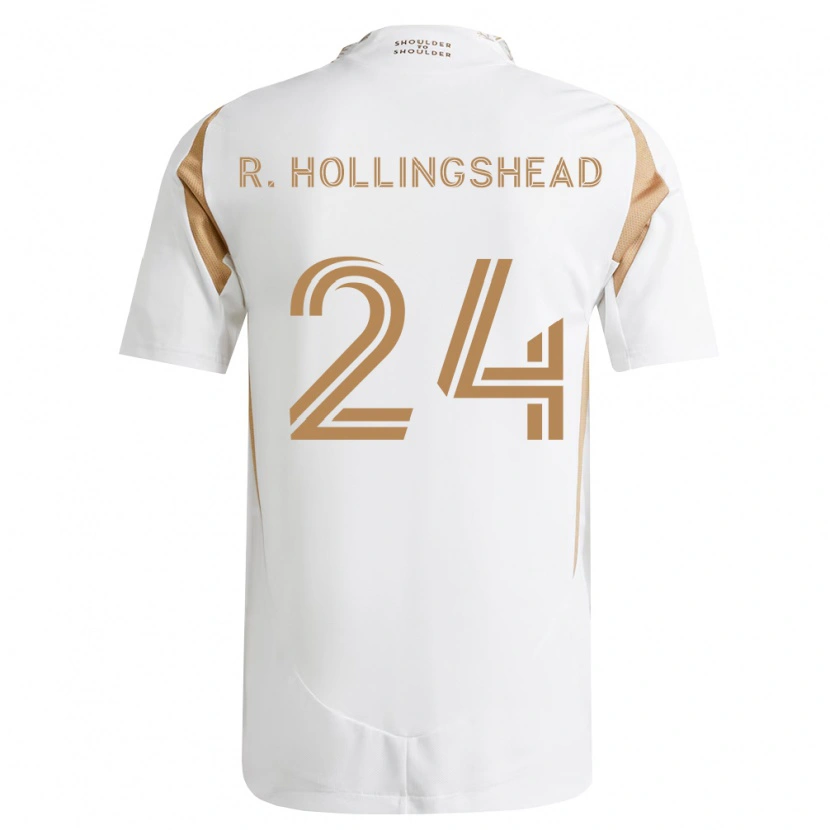 Danxen Kinder Ryan Hollingshead #24 Weiß Braun Auswärtstrikot Trikot 2026/27 T-Shirt