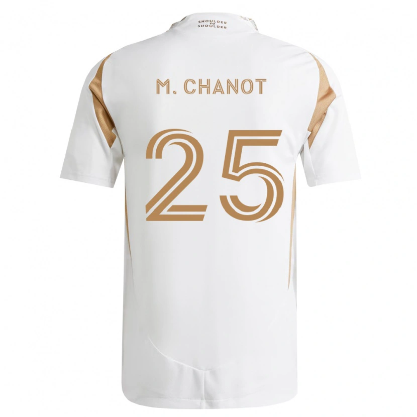 Danxen Kinder Maxime Chanot #25 Weiß Braun Auswärtstrikot Trikot 2026/27 T-Shirt