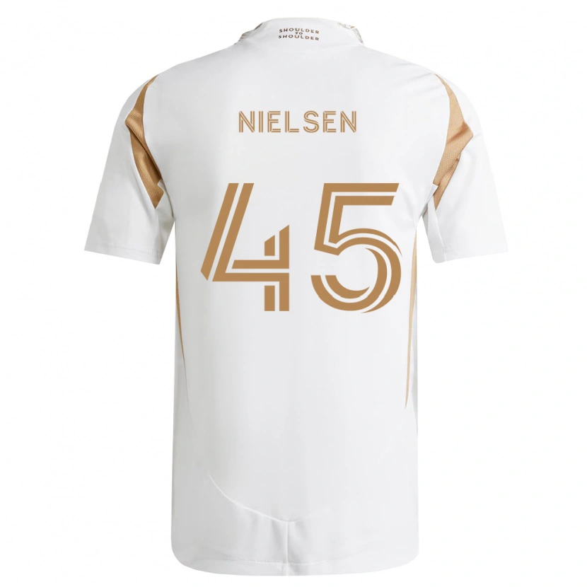 Danxen Kinder Kenny Nielsen #45 Weiß Braun Auswärtstrikot Trikot 2026/27 T-Shirt