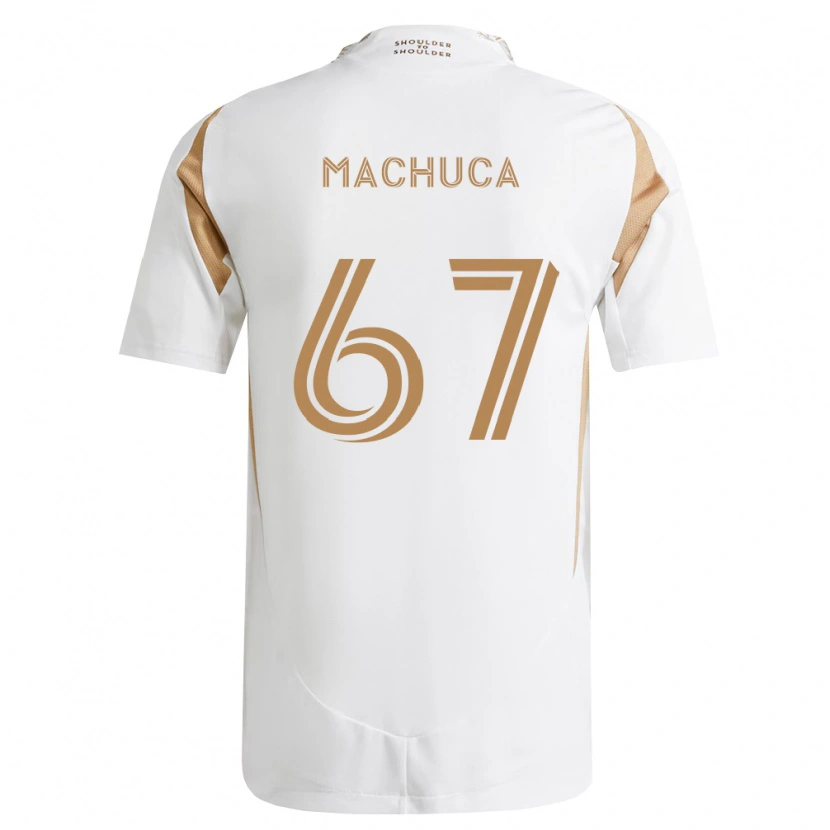 Danxen Kinder Jacob Machuca #67 Weiß Braun Auswärtstrikot Trikot 2026/27 T-Shirt