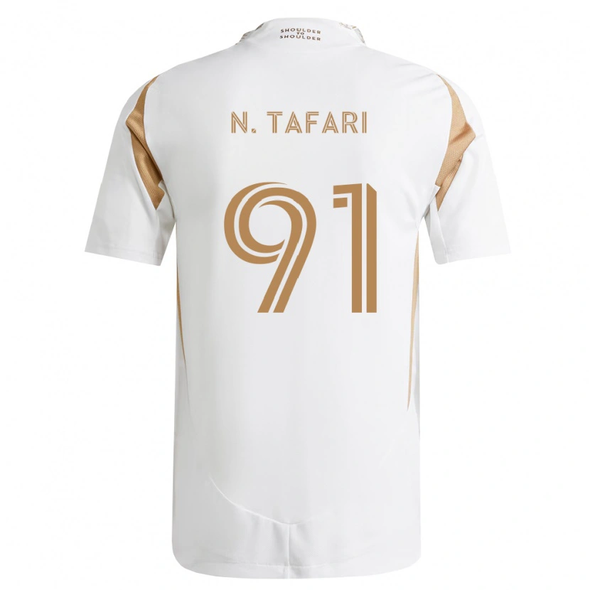 Danxen Kinder Nkosi Tafari #91 Weiß Braun Auswärtstrikot Trikot 2026/27 T-Shirt