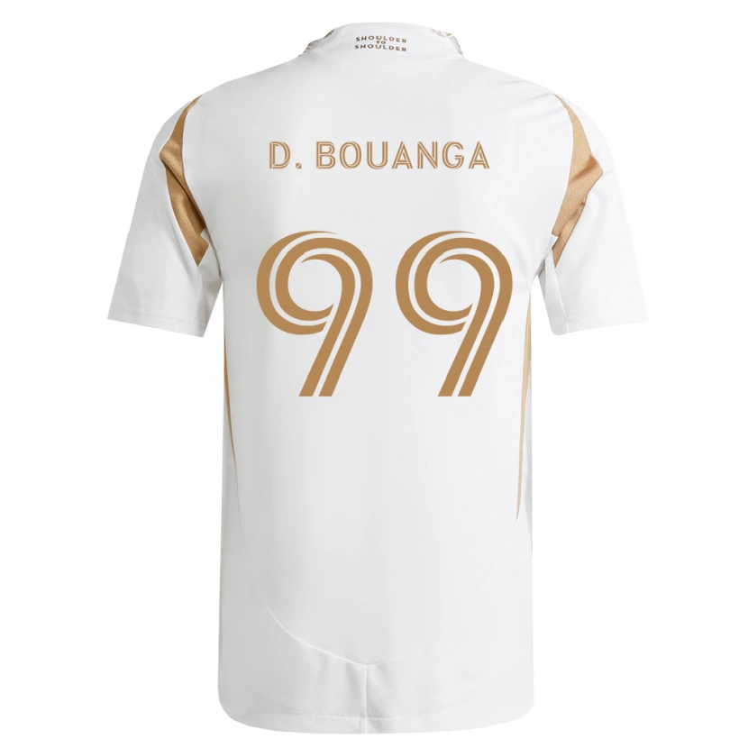 Danxen Kinder Denis Bouanga #99 Weiß Braun Auswärtstrikot Trikot 2026/27 T-Shirt