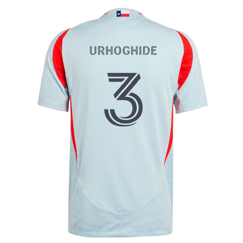 Danxen Kinder Osaze Urhoghide #3 Dunkelgrau Weiß Rot Auswärtstrikot Trikot 2026/27 T-Shirt