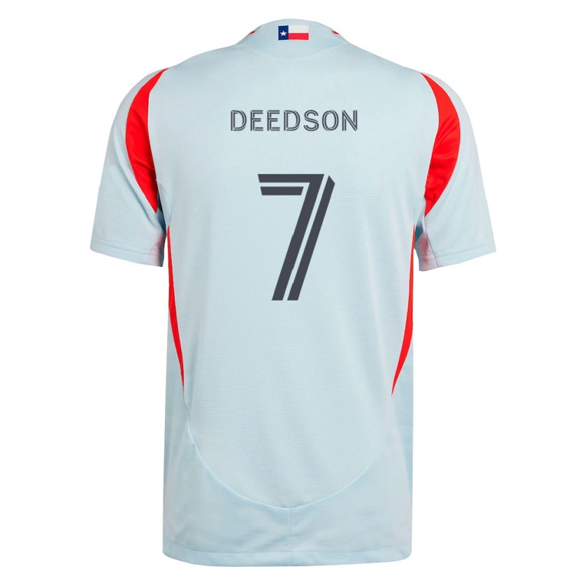 Danxen Kinder Louicius Deedson #7 Dunkelgrau Weiß Rot Auswärtstrikot Trikot 2026/27 T-Shirt
