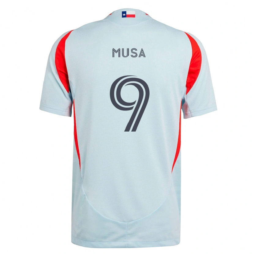 Danxen Kinder Petar Musa #9 Dunkelgrau Weiß Rot Auswärtstrikot Trikot 2026/27 T-Shirt