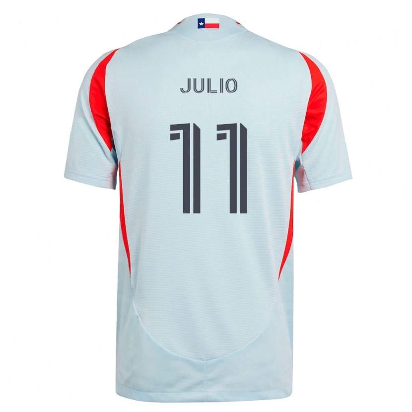 Danxen Kinder Anderson Julio #11 Dunkelgrau Weiß Rot Auswärtstrikot Trikot 2026/27 T-Shirt