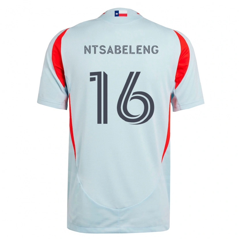 Danxen Kinder Tsiki Ntsabeleng #16 Dunkelgrau Weiß Rot Auswärtstrikot Trikot 2026/27 T-Shirt
