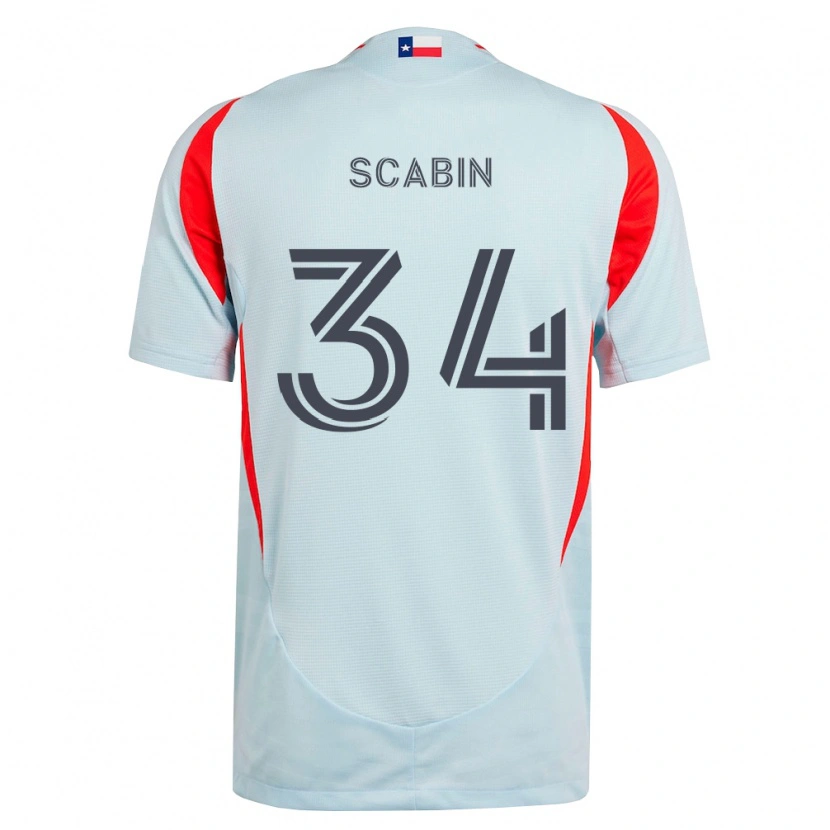 Danxen Kinder Kaka Scabin #34 Dunkelgrau Weiß Rot Auswärtstrikot Trikot 2026/27 T-Shirt