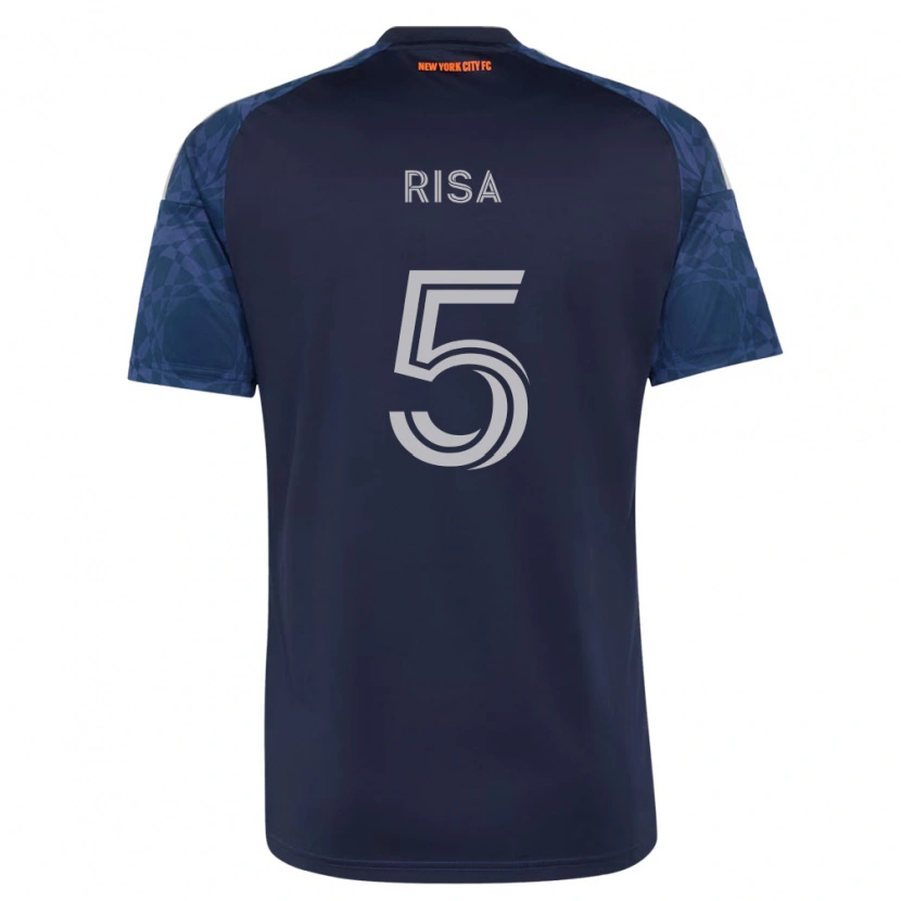 Danxen Kinder Birk Risa #5 Tiefblau Weiß Auswärtstrikot Trikot 2026/27 T-Shirt