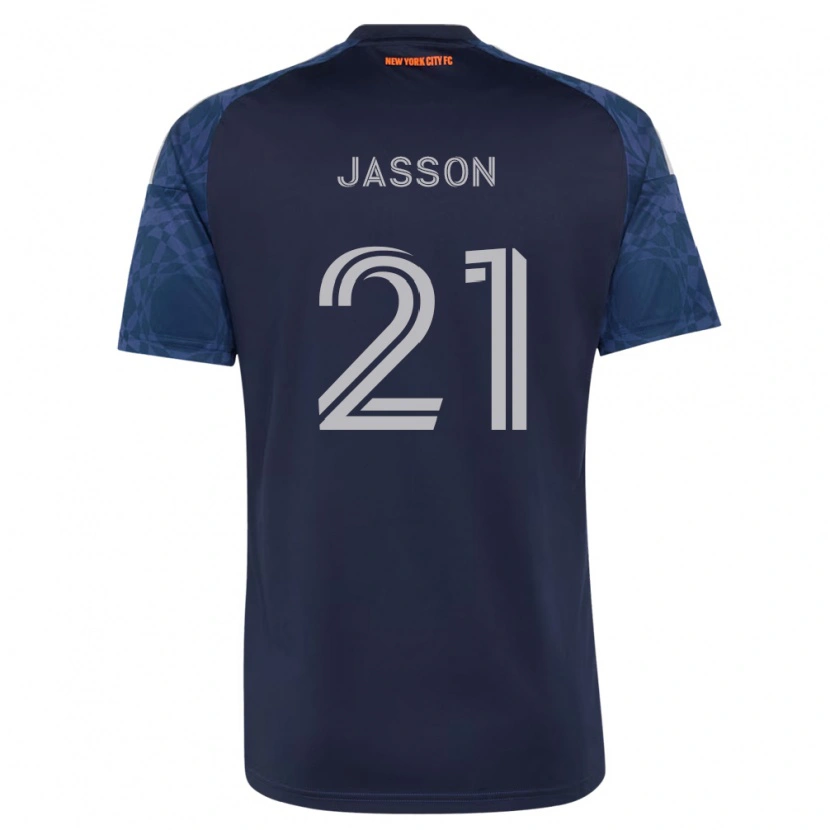Danxen Kinder Andres Jasson #21 Tiefblau Weiß Auswärtstrikot Trikot 2026/27 T-Shirt