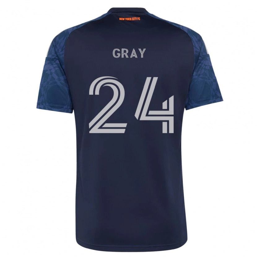 Danxen Kinder Tayvon Gray #24 Tiefblau Weiß Auswärtstrikot Trikot 2026/27 T-Shirt