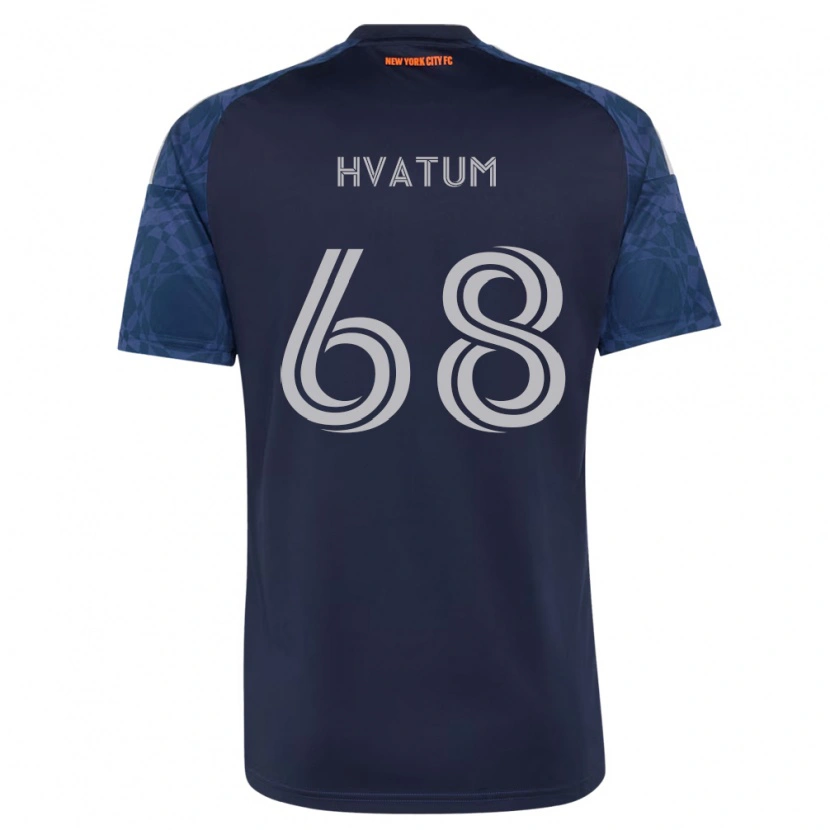 Danxen Kinder Henrik Hvatum #68 Tiefblau Weiß Auswärtstrikot Trikot 2026/27 T-Shirt