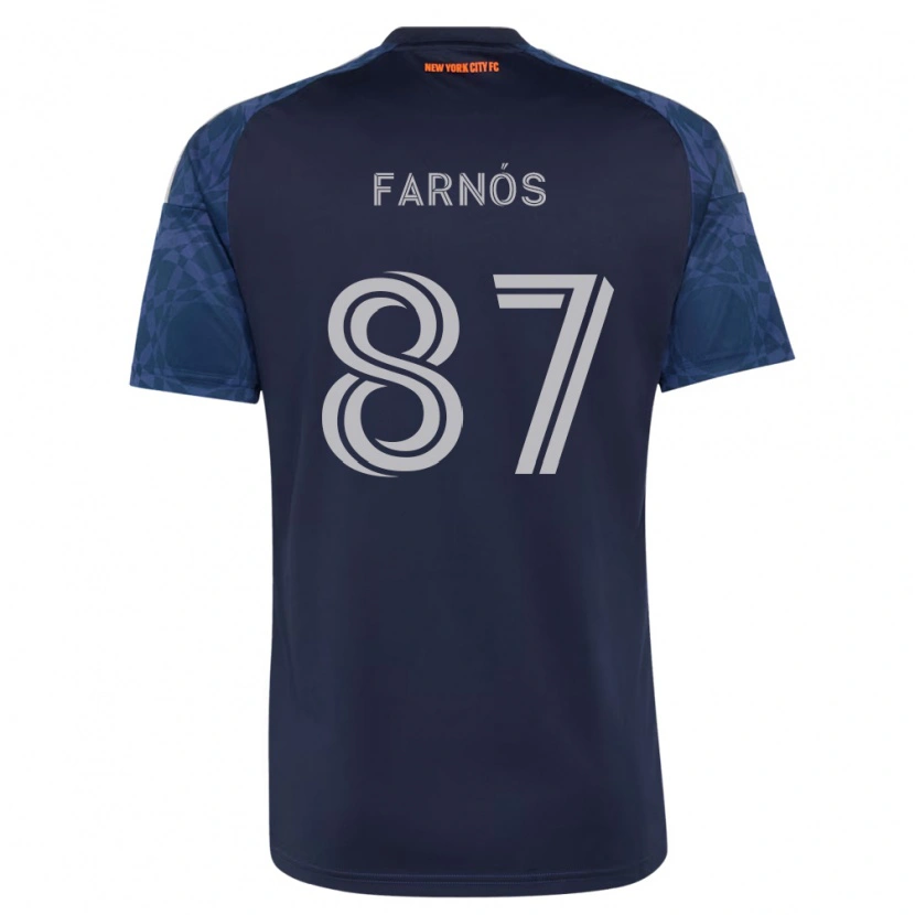 Danxen Kinder Arnau Farnós #87 Tiefblau Weiß Auswärtstrikot Trikot 2026/27 T-Shirt