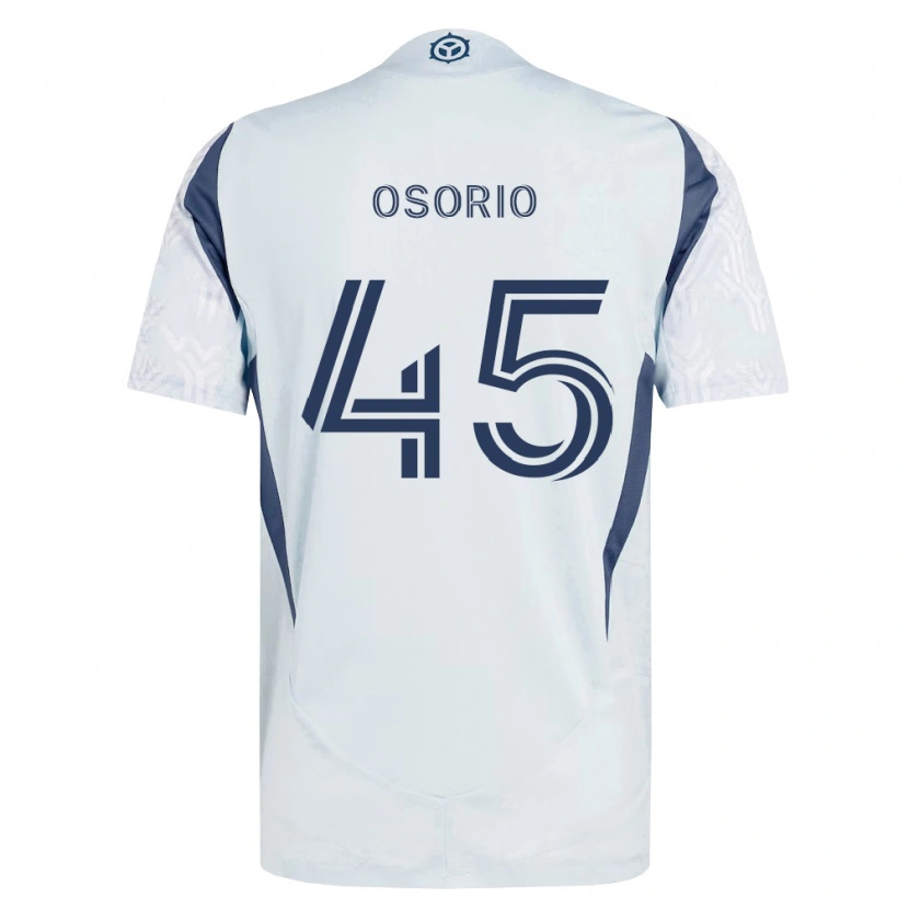 Danxen Kinder Harold Osorio #45 Blau Grau Weiß Auswärtstrikot Trikot 2026/27 T-Shirt