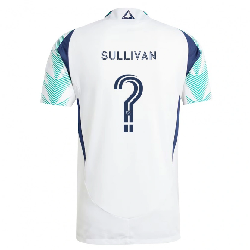 Danxen Kinder Mason Sullivan #0 Weiß Marineblau Hellgrün Auswärtstrikot Trikot 2026/27 T-Shirt