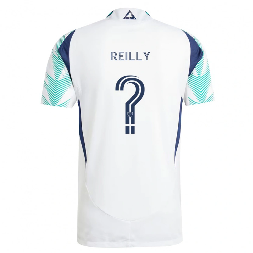 Danxen Kinder Aidan Reilly #0 Weiß Marineblau Hellgrün Auswärtstrikot Trikot 2026/27 T-Shirt