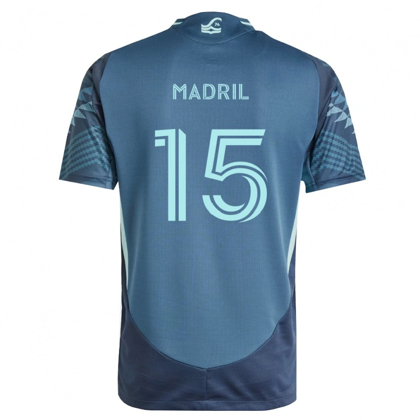 Danxen Kinder Emily Madril #15 Marineblau Grün Auswärtstrikot Trikot 2026/27 T-Shirt