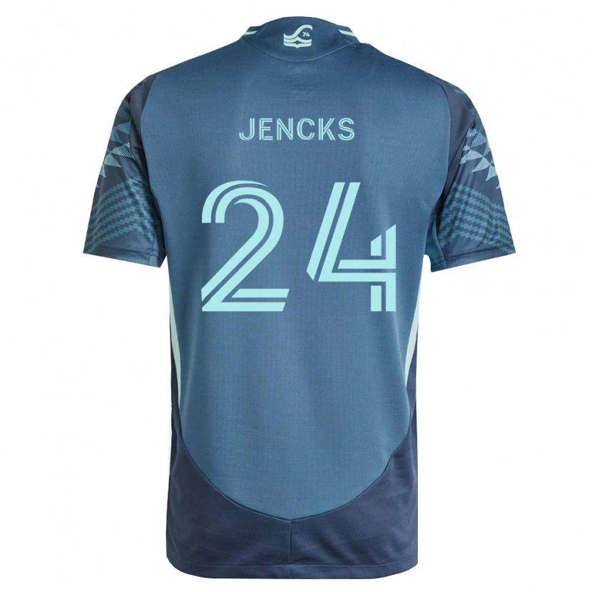 Danxen Kinder India Jencks #24 Marineblau Grün Auswärtstrikot Trikot 2026/27 T-Shirt