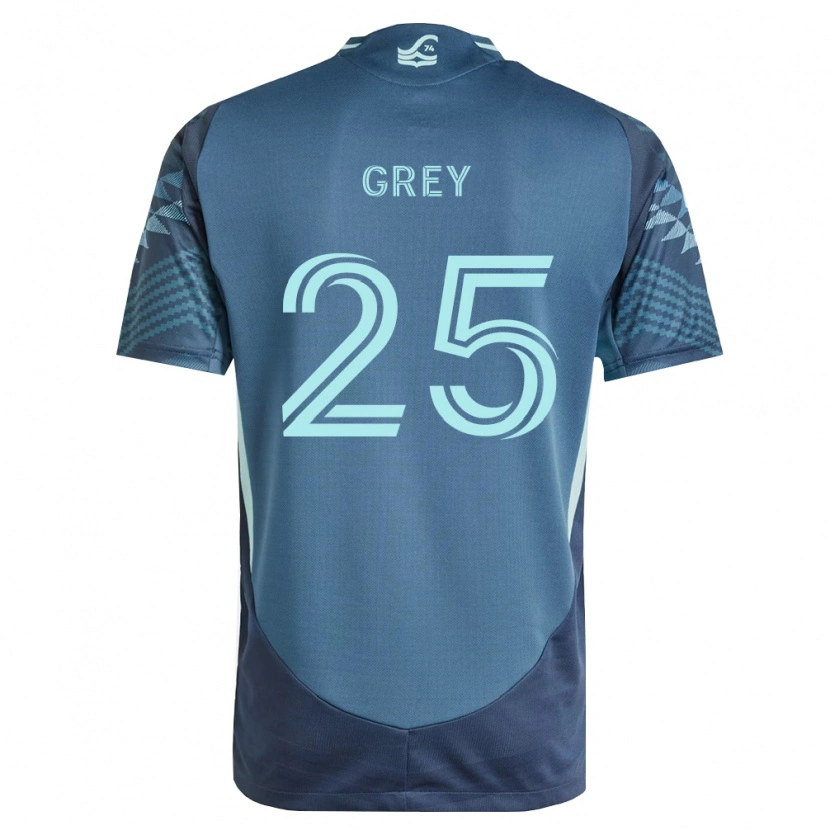 Danxen Kinder Mireya Grey #25 Marineblau Grün Auswärtstrikot Trikot 2026/27 T-Shirt