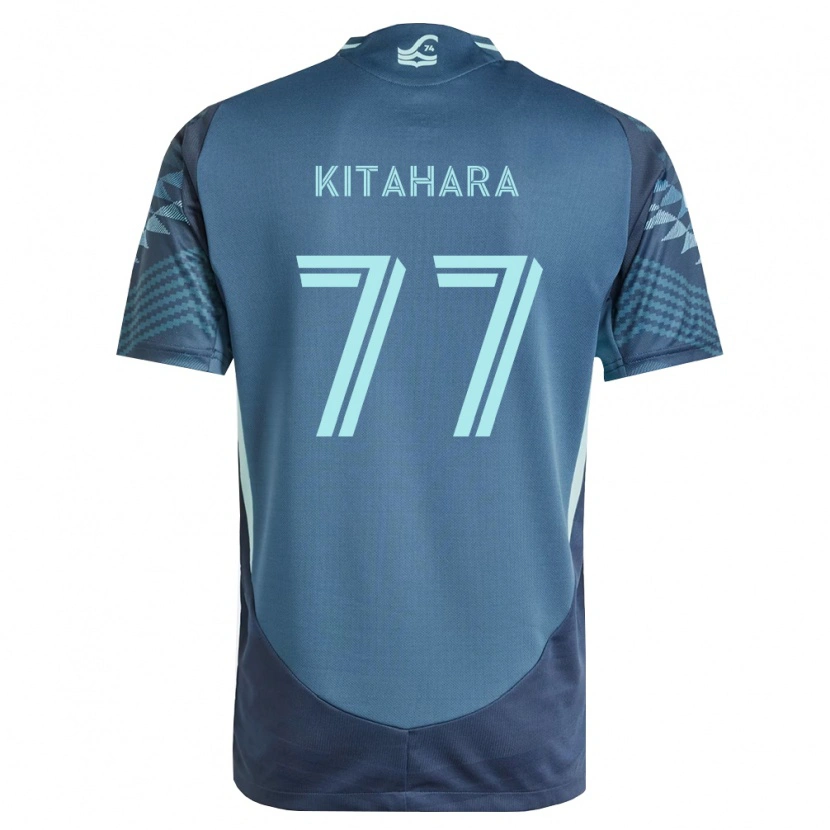 Danxen Kinder Sota Kitahara #77 Marineblau Grün Auswärtstrikot Trikot 2026/27 T-Shirt