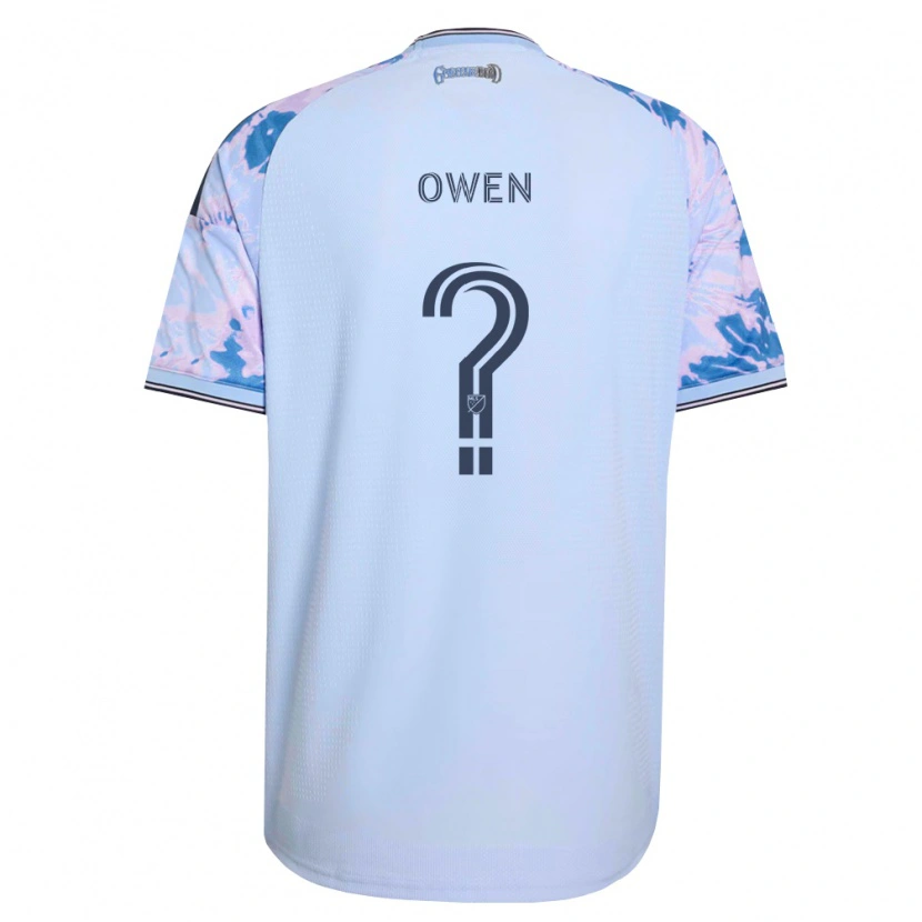 Danxen Kinder Connor Owen #0 Königsblau Weiß Schwarz Auswärtstrikot Trikot 2026/27 T-Shirt