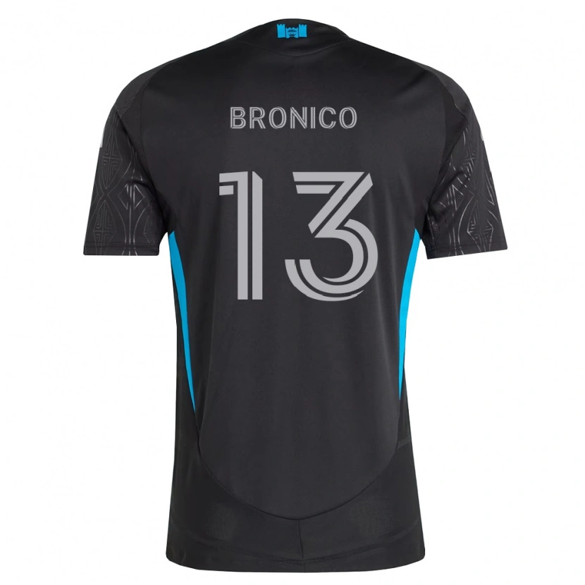 Danxen Kinder Brandt Bronico #13 Schwarz Weiß Himmelblau Auswärtstrikot Trikot 2026/27 T-Shirt