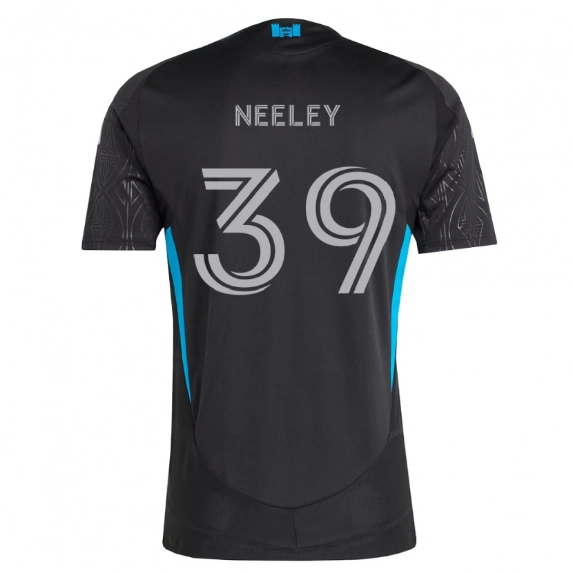 Danxen Kinder Jack Neeley #39 Schwarz Weiß Himmelblau Auswärtstrikot Trikot 2026/27 T-Shirt