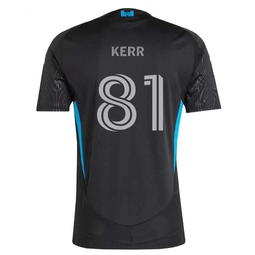 Danxen Kinder Keegan Kerr #81 Schwarz Weiß Himmelblau Auswärtstrikot Trikot 2026/27 T-Shirt