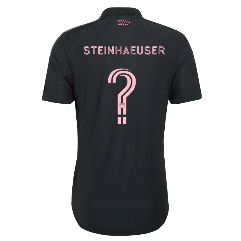 Danxen Kinder Marcus Steinhaeuser #0 Pink Schwarz Weiß Auswärtstrikot Trikot 2026/27 T-Shirt