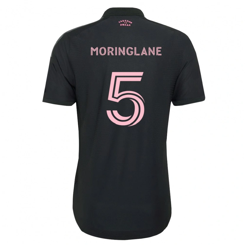 Danxen Kinder Luis Moringlane #5 Pink Schwarz Weiß Auswärtstrikot Trikot 2026/27 T-Shirt