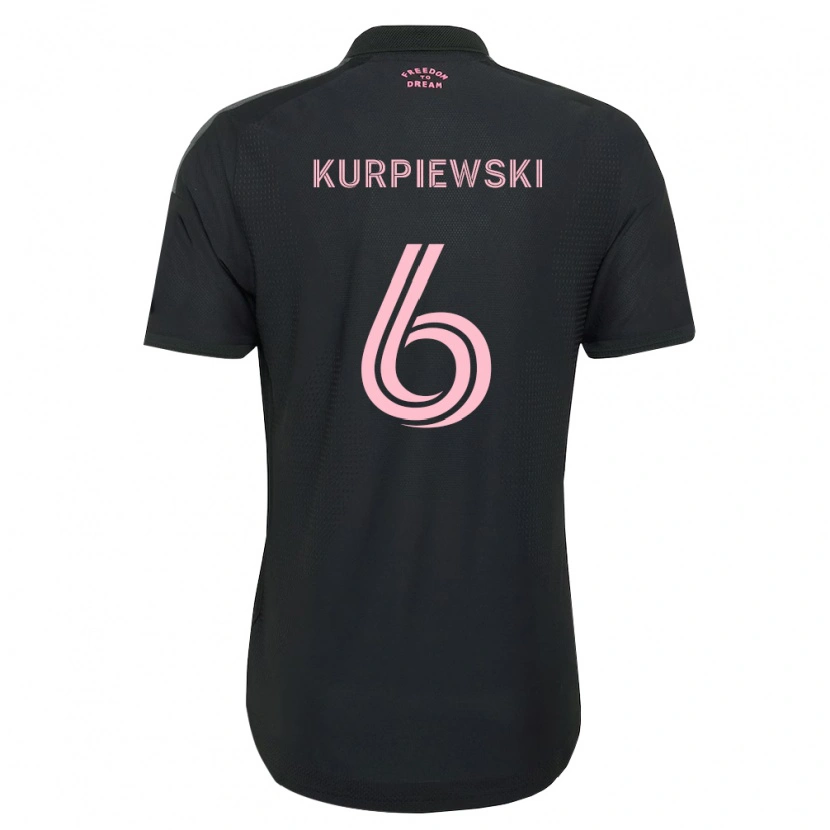 Danxen Kinder Ethan Kurpiewski #6 Pink Schwarz Weiß Auswärtstrikot Trikot 2026/27 T-Shirt