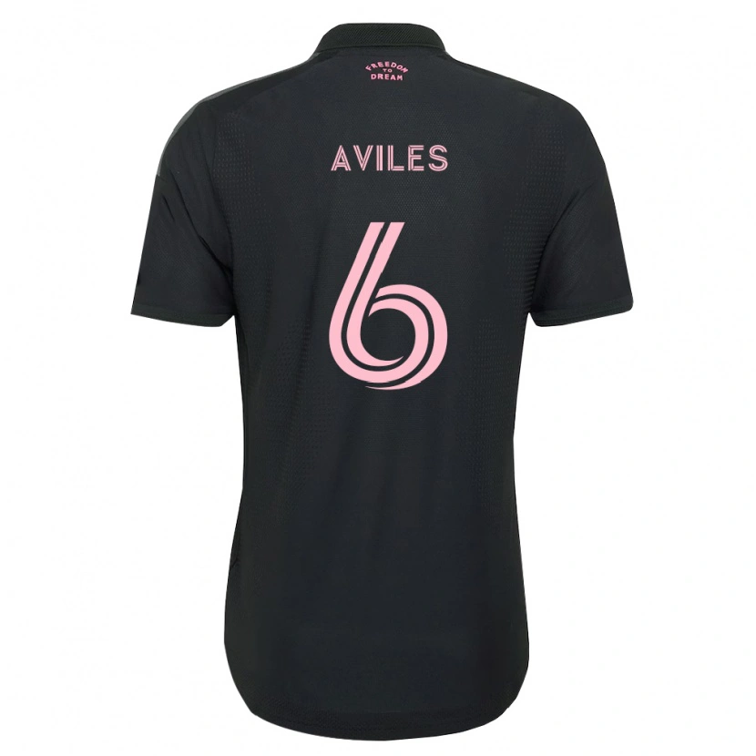 Danxen Kinder Tomás Avilés #6 Pink Schwarz Weiß Auswärtstrikot Trikot 2026/27 T-Shirt