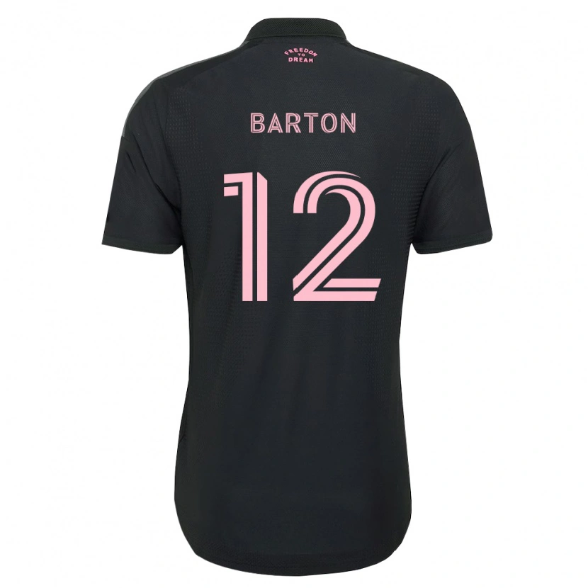 Danxen Kinder Tye Barton #12 Pink Schwarz Weiß Auswärtstrikot Trikot 2026/27 T-Shirt