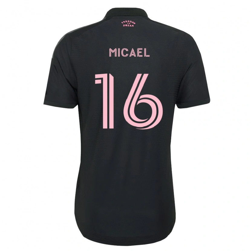 Danxen Kinder Micael Dos Santos Silva #16 Pink Schwarz Weiß Auswärtstrikot Trikot 2026/27 T-Shirt