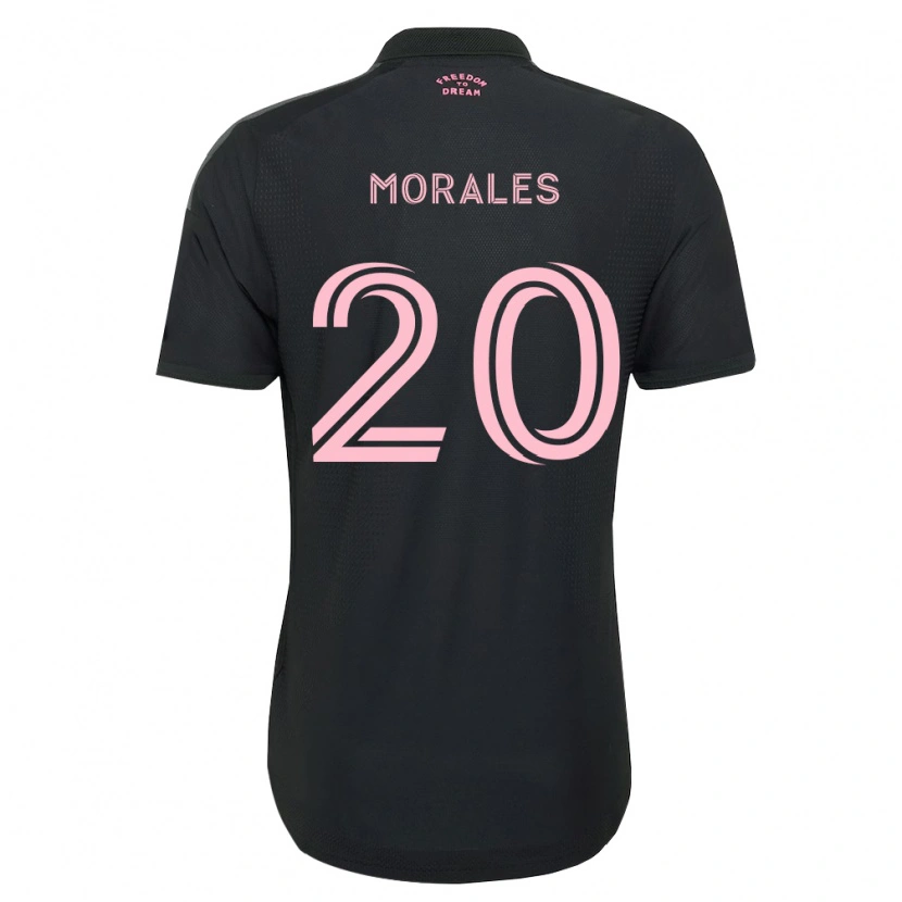 Danxen Kinder Santi Morales #20 Pink Schwarz Weiß Auswärtstrikot Trikot 2026/27 T-Shirt