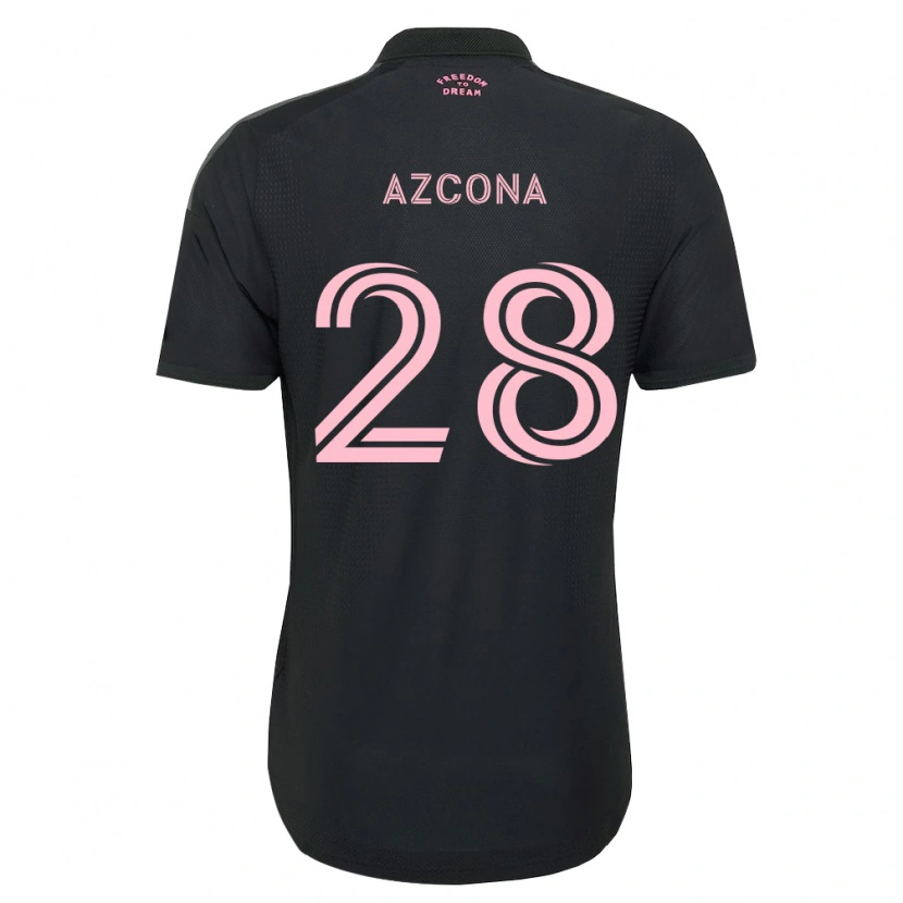 Danxen Kinder Edison Azcona #28 Pink Schwarz Weiß Auswärtstrikot Trikot 2026/27 T-Shirt