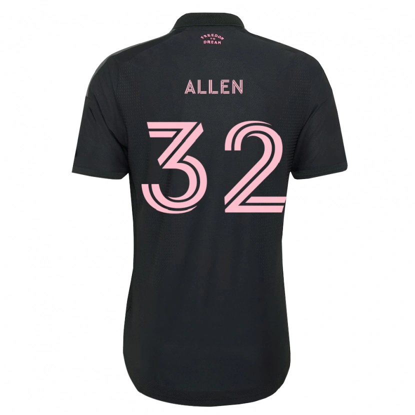 Danxen Kinder Noah Allen #32 Pink Schwarz Weiß Auswärtstrikot Trikot 2026/27 T-Shirt