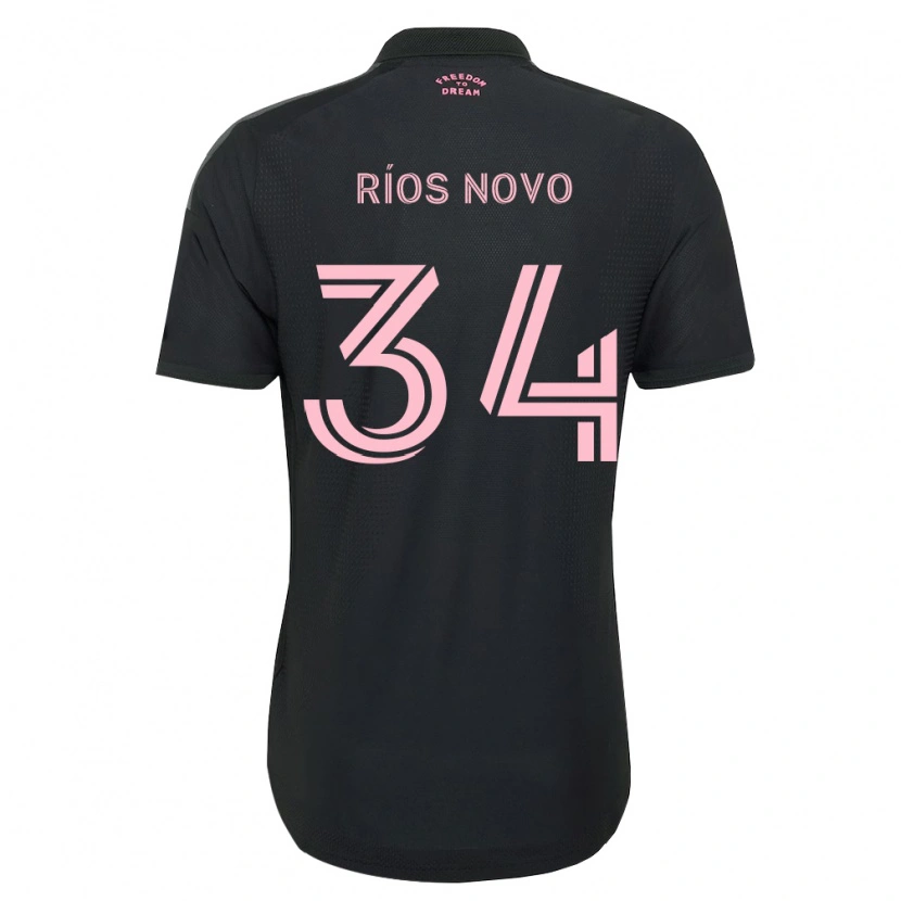 Danxen Kinder Rocco Ríos Novo #34 Pink Schwarz Weiß Auswärtstrikot Trikot 2026/27 T-Shirt