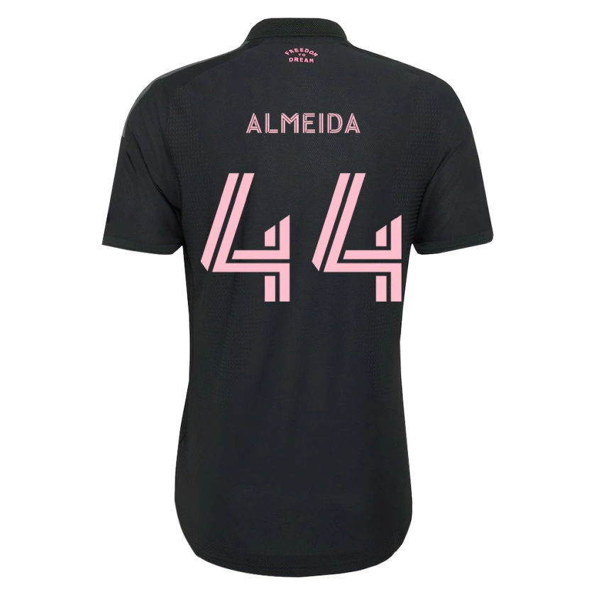 Danxen Kinder Nicholas Almeida #44 Pink Schwarz Weiß Auswärtstrikot Trikot 2026/27 T-Shirt