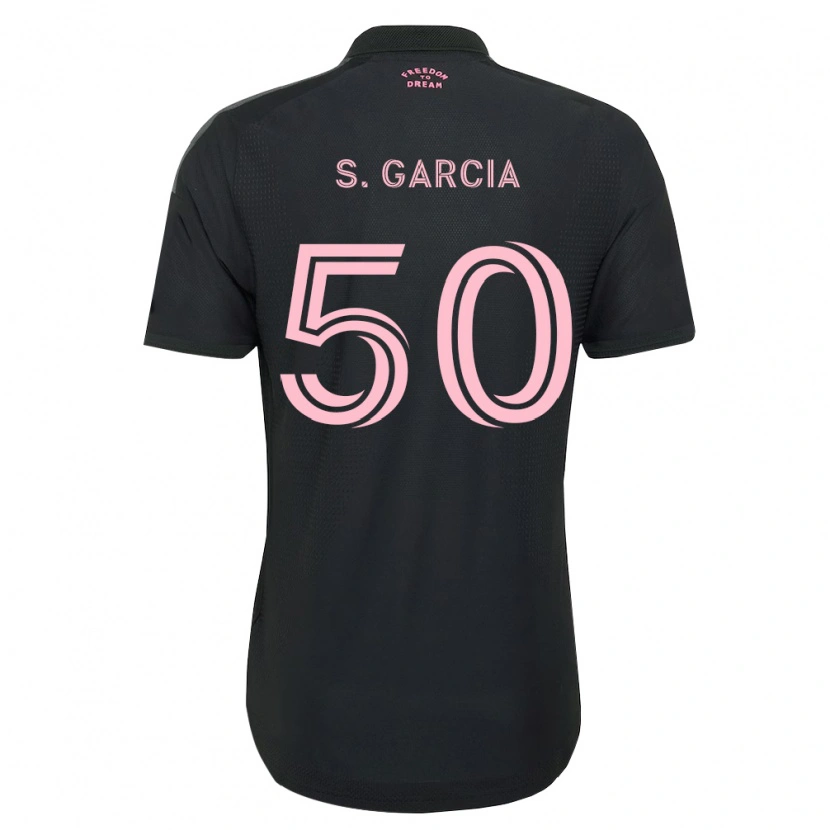 Danxen Kinder Santiago Garcia #50 Pink Schwarz Weiß Auswärtstrikot Trikot 2026/27 T-Shirt