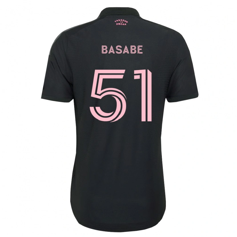 Danxen Kinder Samuel Basabe #51 Pink Schwarz Weiß Auswärtstrikot Trikot 2026/27 T-Shirt