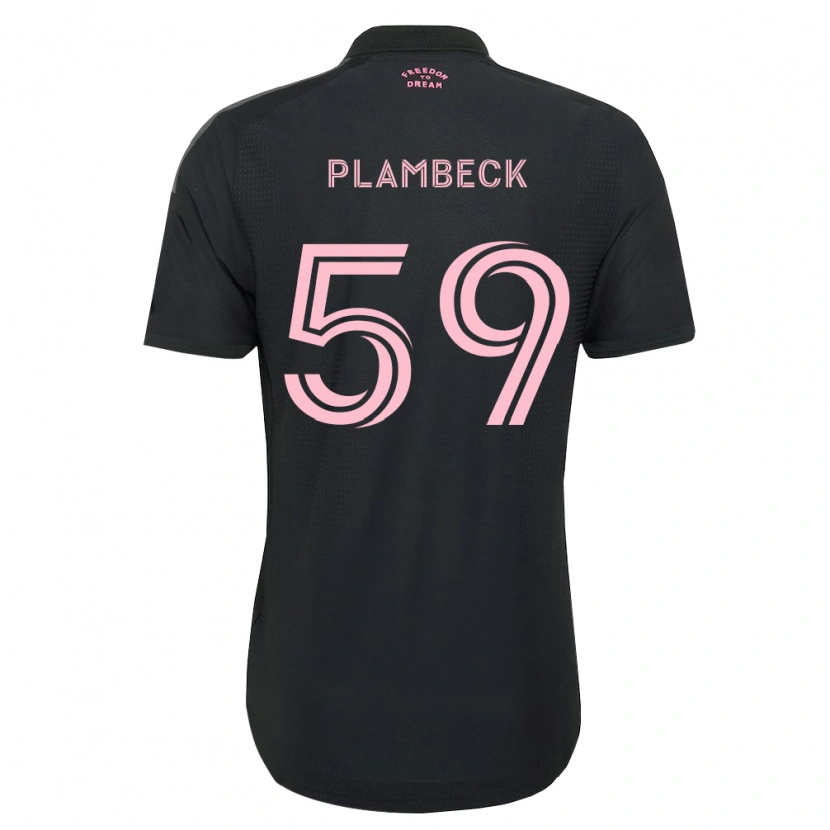 Danxen Kinder Preston Plambeck #59 Pink Schwarz Weiß Auswärtstrikot Trikot 2026/27 T-Shirt