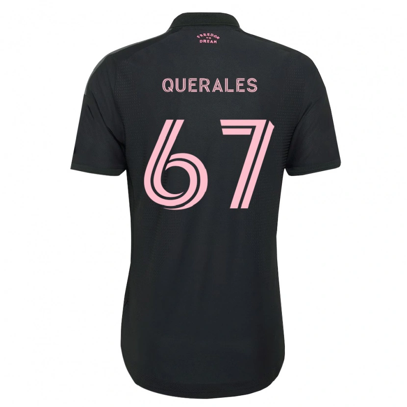Danxen Kinder Arturo Querales #67 Pink Schwarz Weiß Auswärtstrikot Trikot 2026/27 T-Shirt