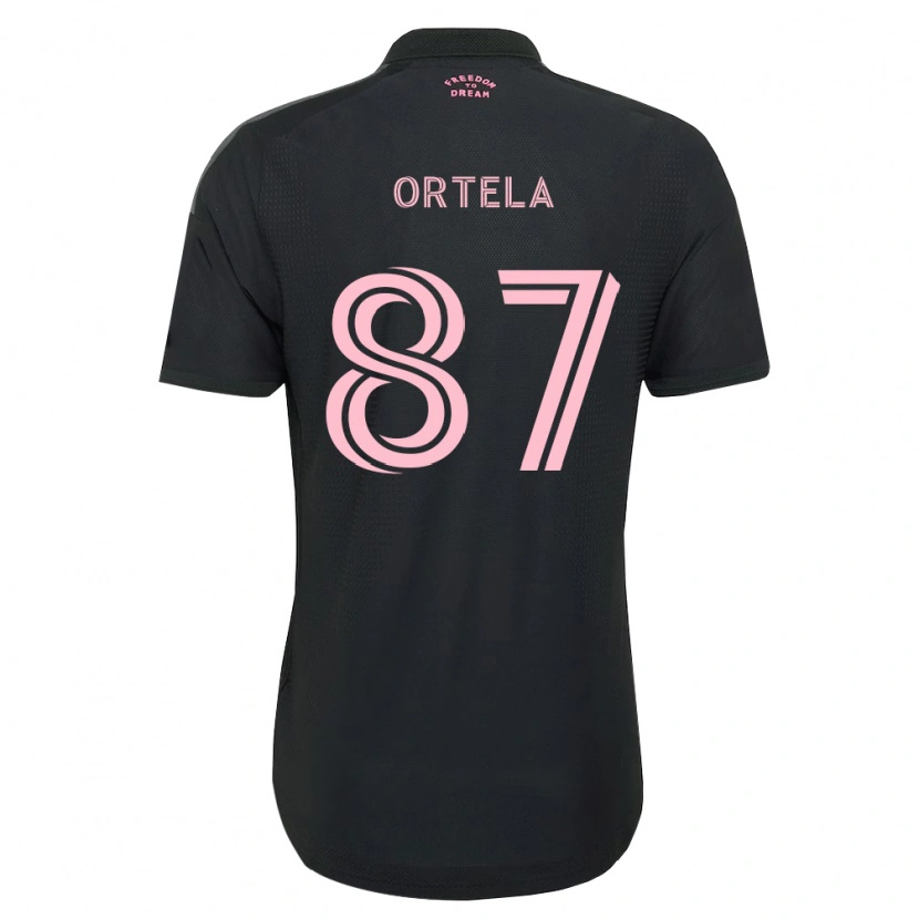 Danxen Kinder Jerremy Ortela #87 Pink Schwarz Weiß Auswärtstrikot Trikot 2026/27 T-Shirt